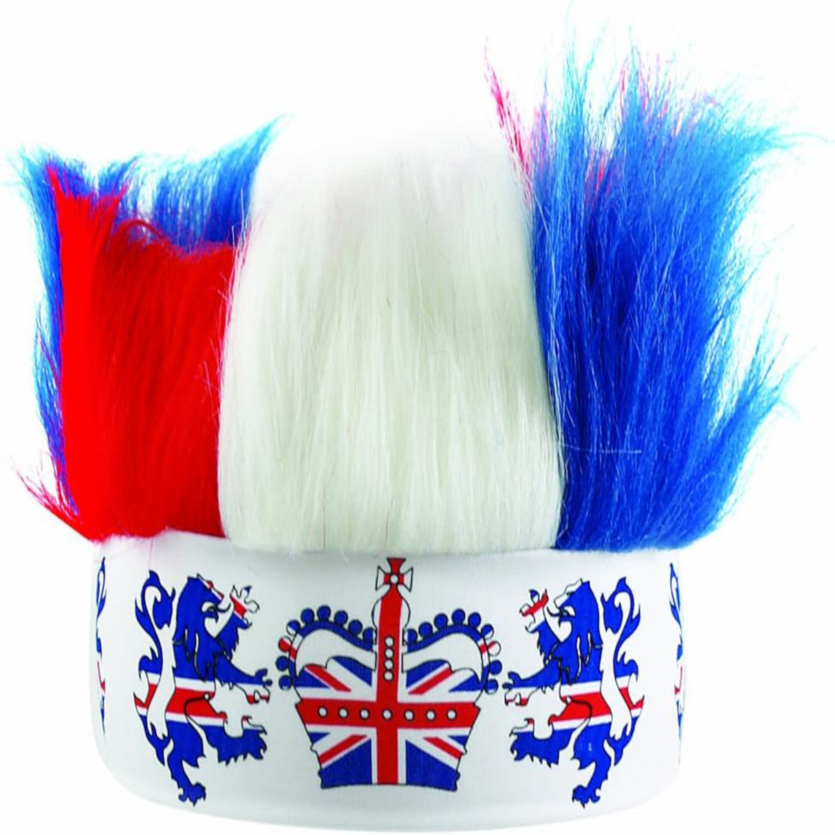 Great Britain Headband with Hair union Jack