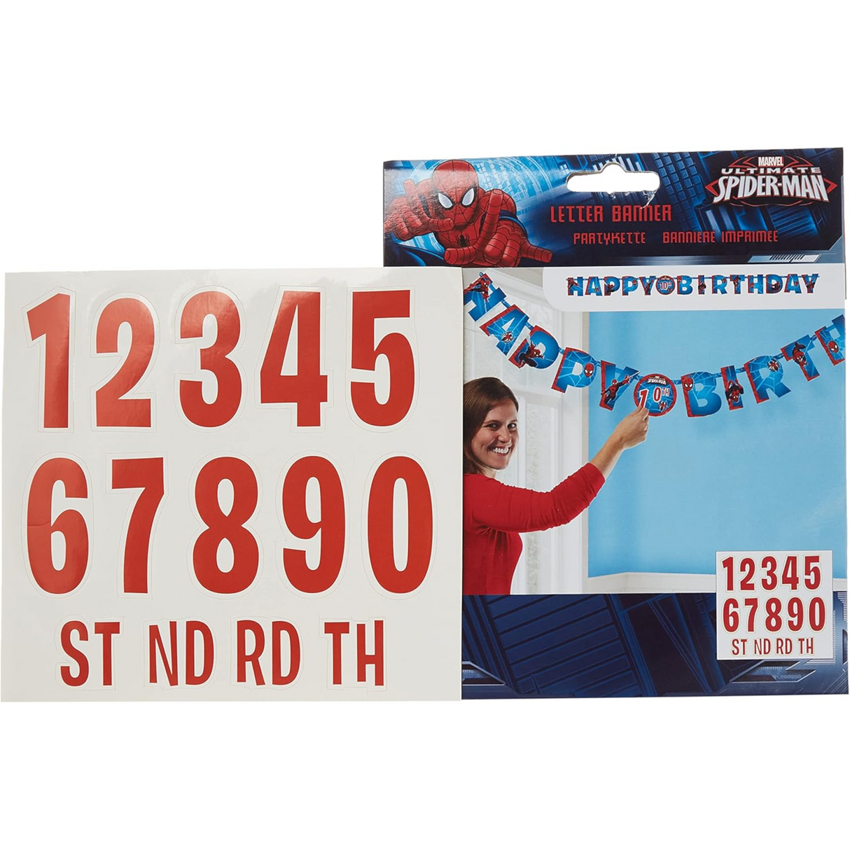 Marvel Ultimate Spider-Man Add-An-Age Letter Banne
