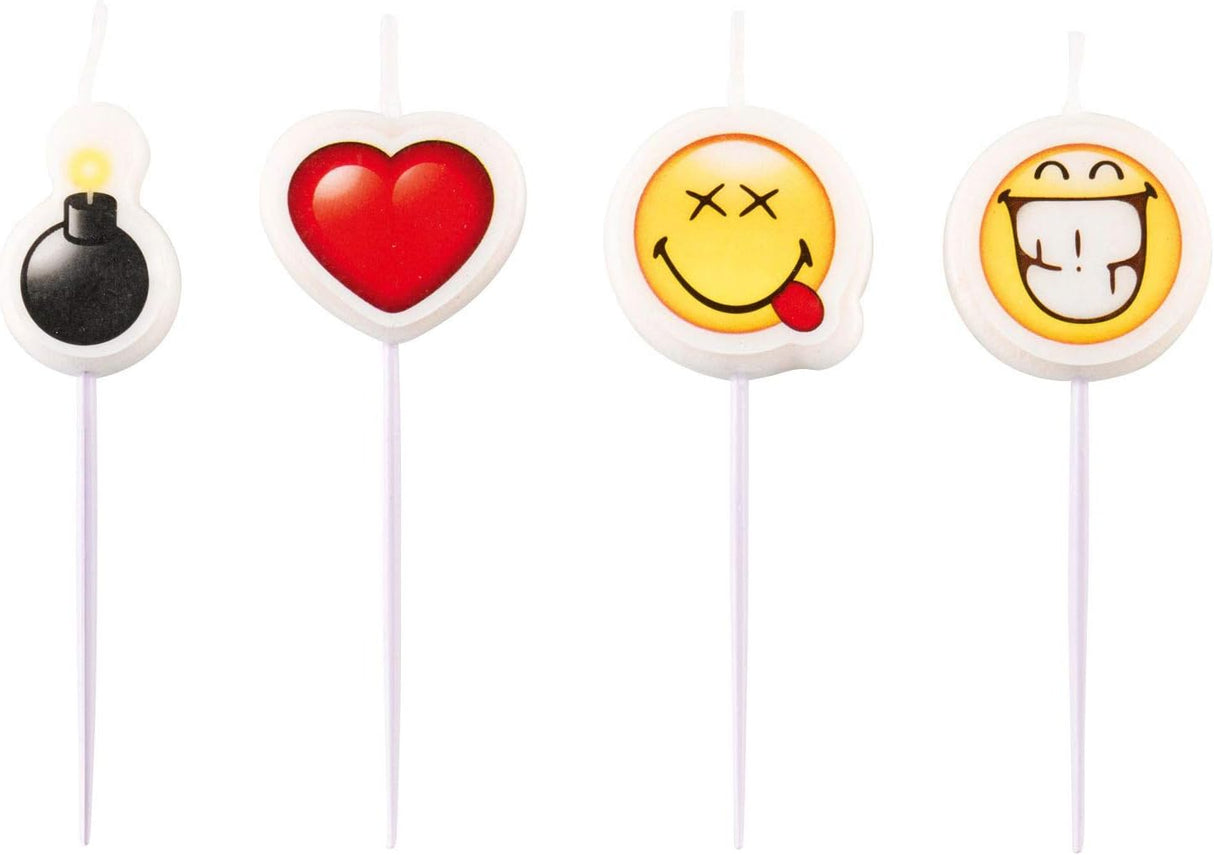 Emoji Pick Candle Set - 4 Pcs