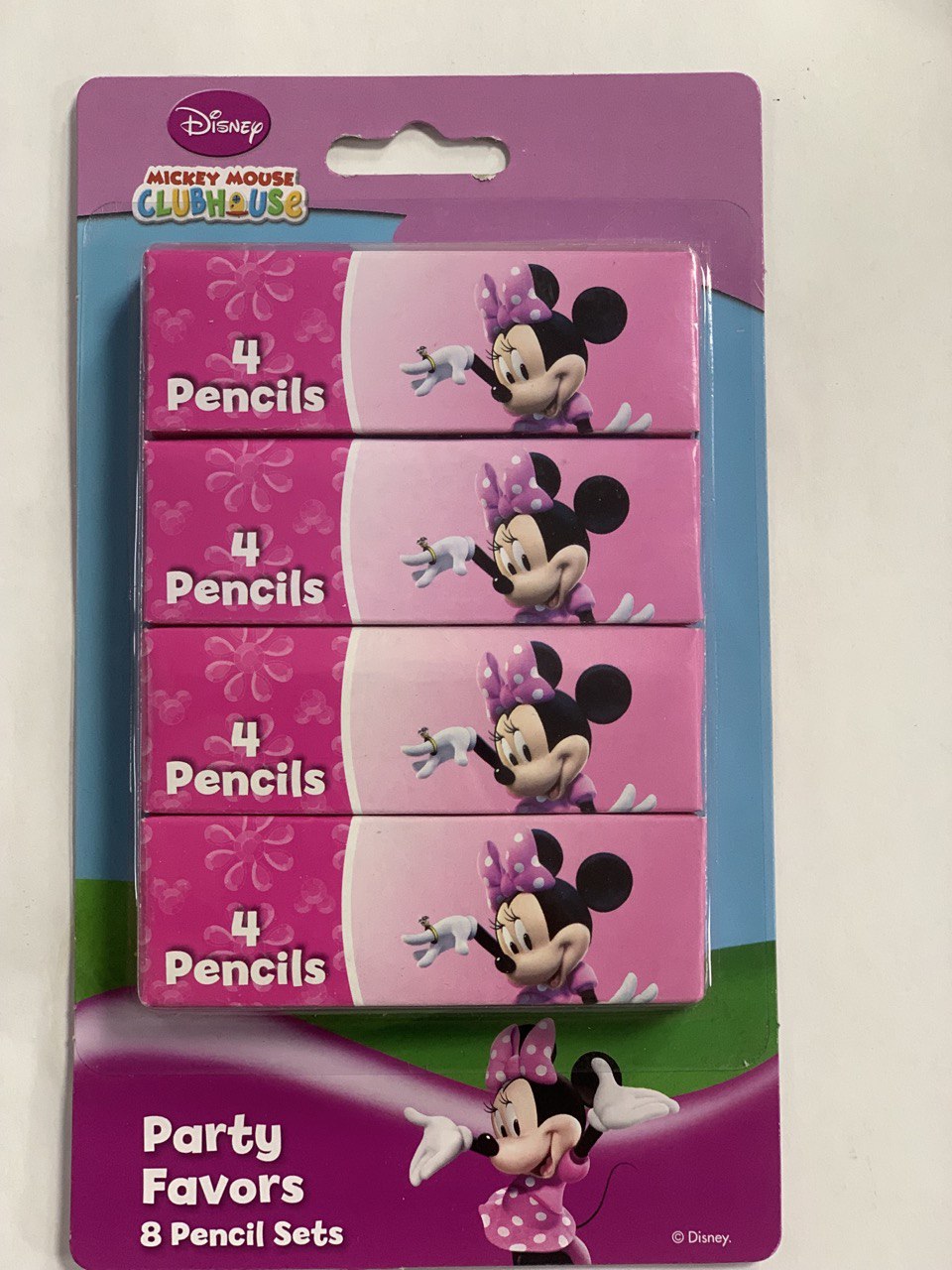 Disney Minnie Mouse Party Favours Pencil Sets 8pk