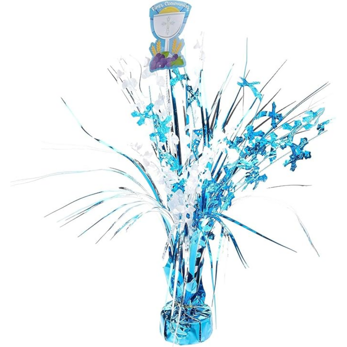 First Communion Spray Centrepieces Blue