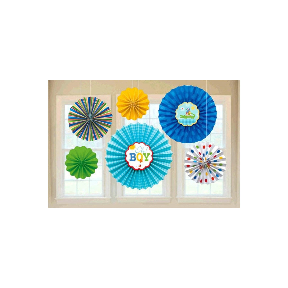 Decoration Ahoy Baby Paper Fan