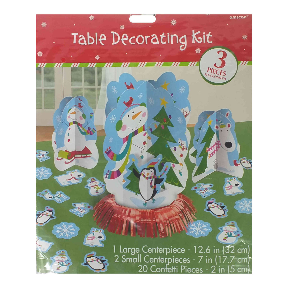 Joyful Snowman Christmas Table Decorating Kit