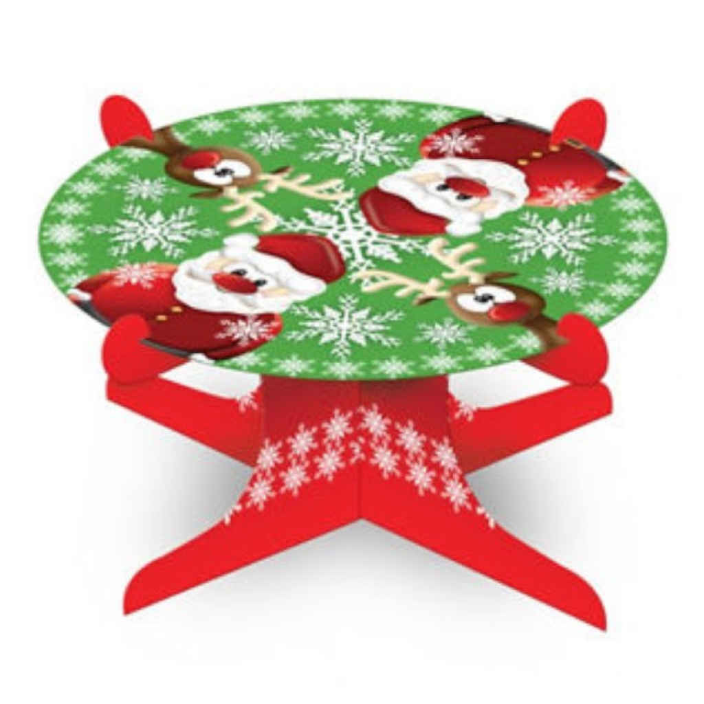 Christmas Cake Stand Single Tier | 22cm