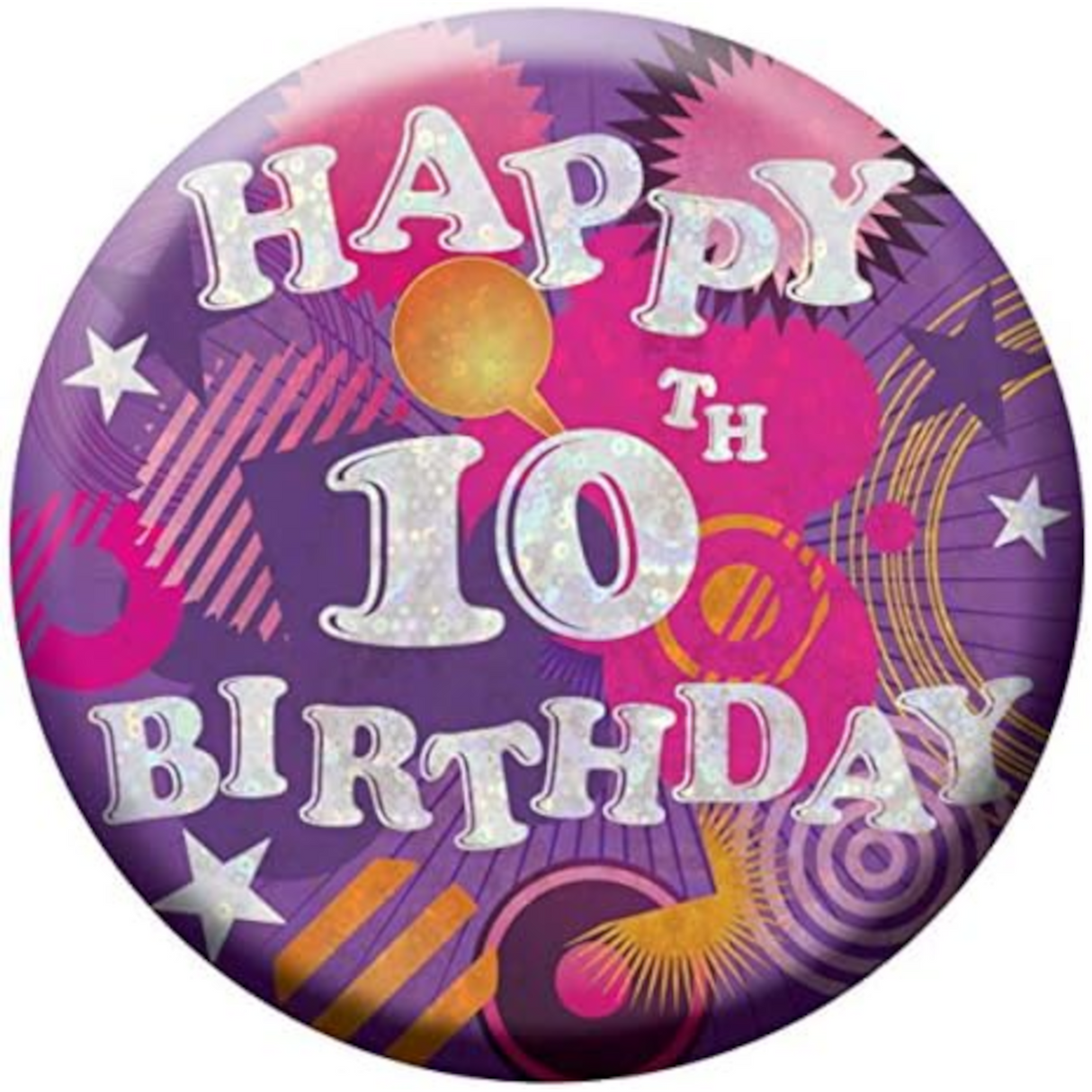 Happy 10th Birthday Badge