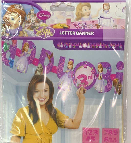Disney Sofia the First Letter Banner