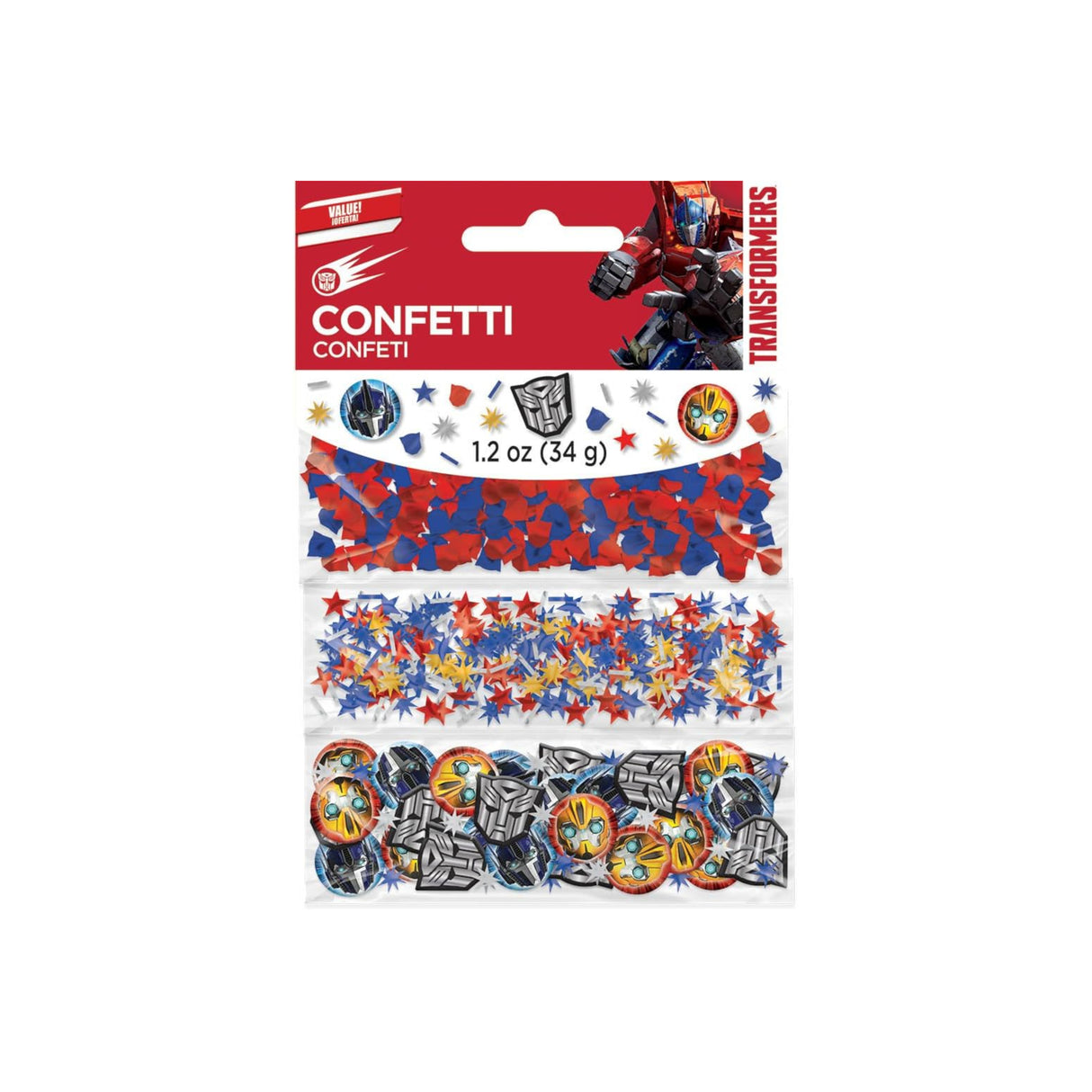 Transformers 3 Pack Confetti 34g