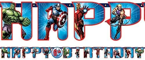 Avengers Assemble Happy Birthday Letter Banner