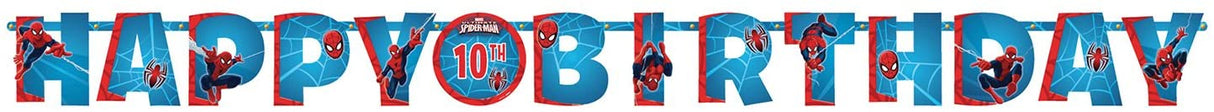 Spiderman Happy Birthday Letter Banner