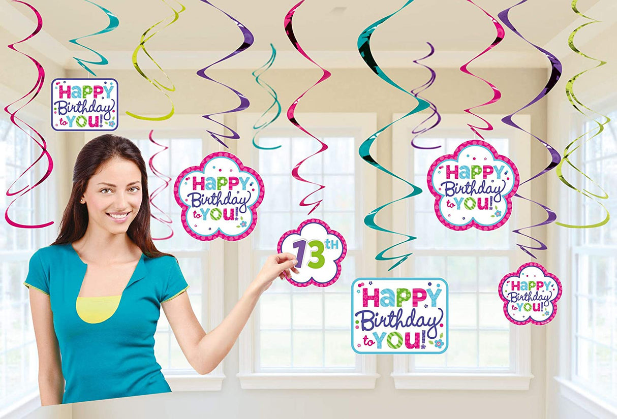 Swirl Decorations 12 Pieces