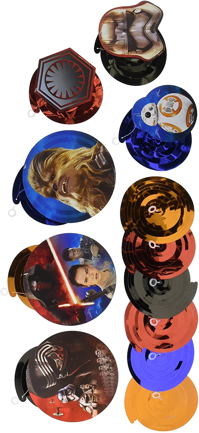Disney Star Wars Swirl Decorations 12pcs