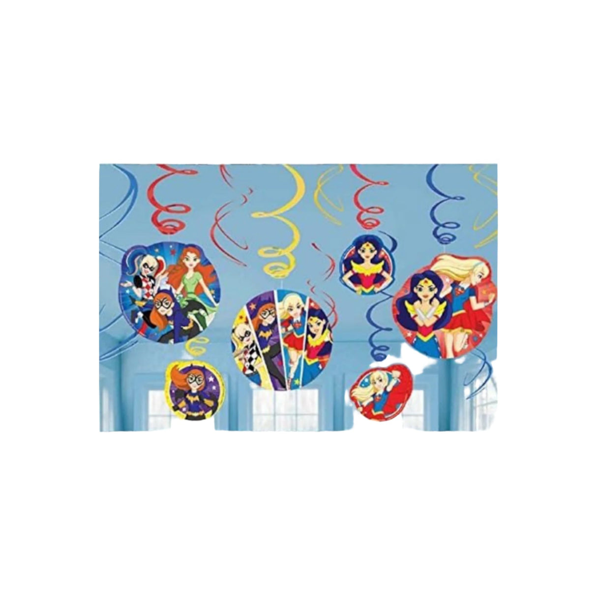 DC Comics Super Hero Girls Hanging Honeycomb Decoration