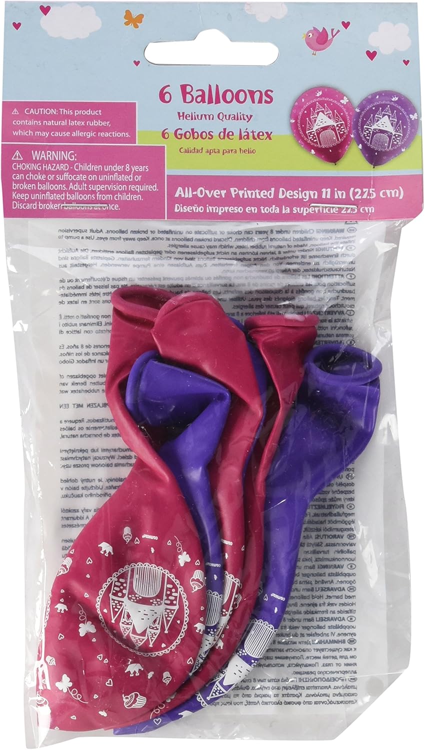 6 Balloons All Over Printed Design