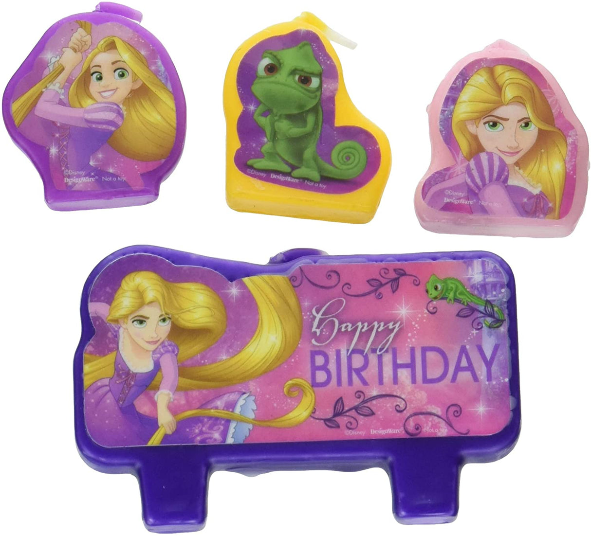 Disney Princess Rapunzel Tangled 4 Birthday Candles Set