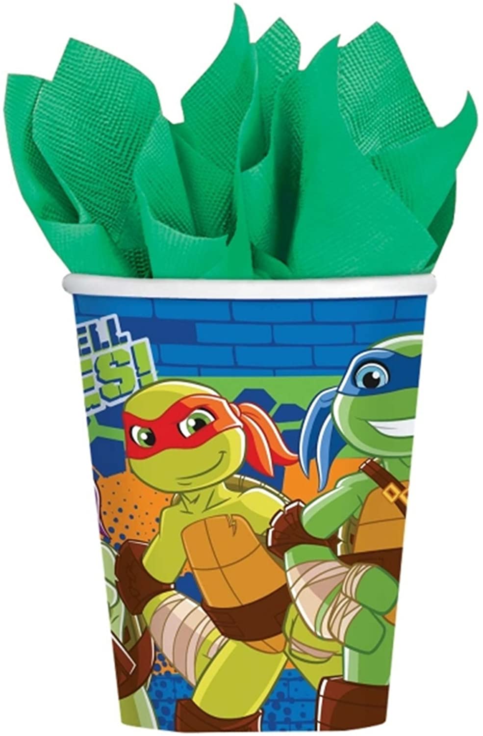 Half Shell Heroes Paper Cup 9oz (266ml) 8 Pack