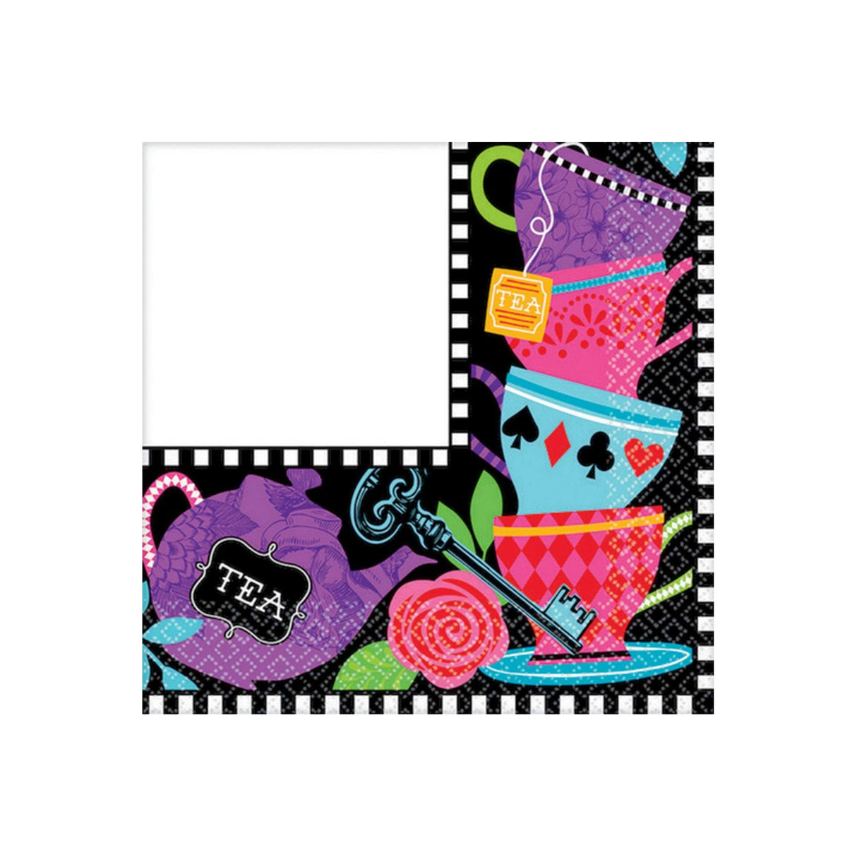 Mad Tea Party Napkins 16 Pack 2ply