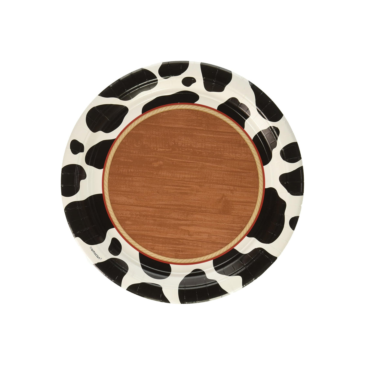 Western 'Yeehaw' Round Paper Plates 8 Pack