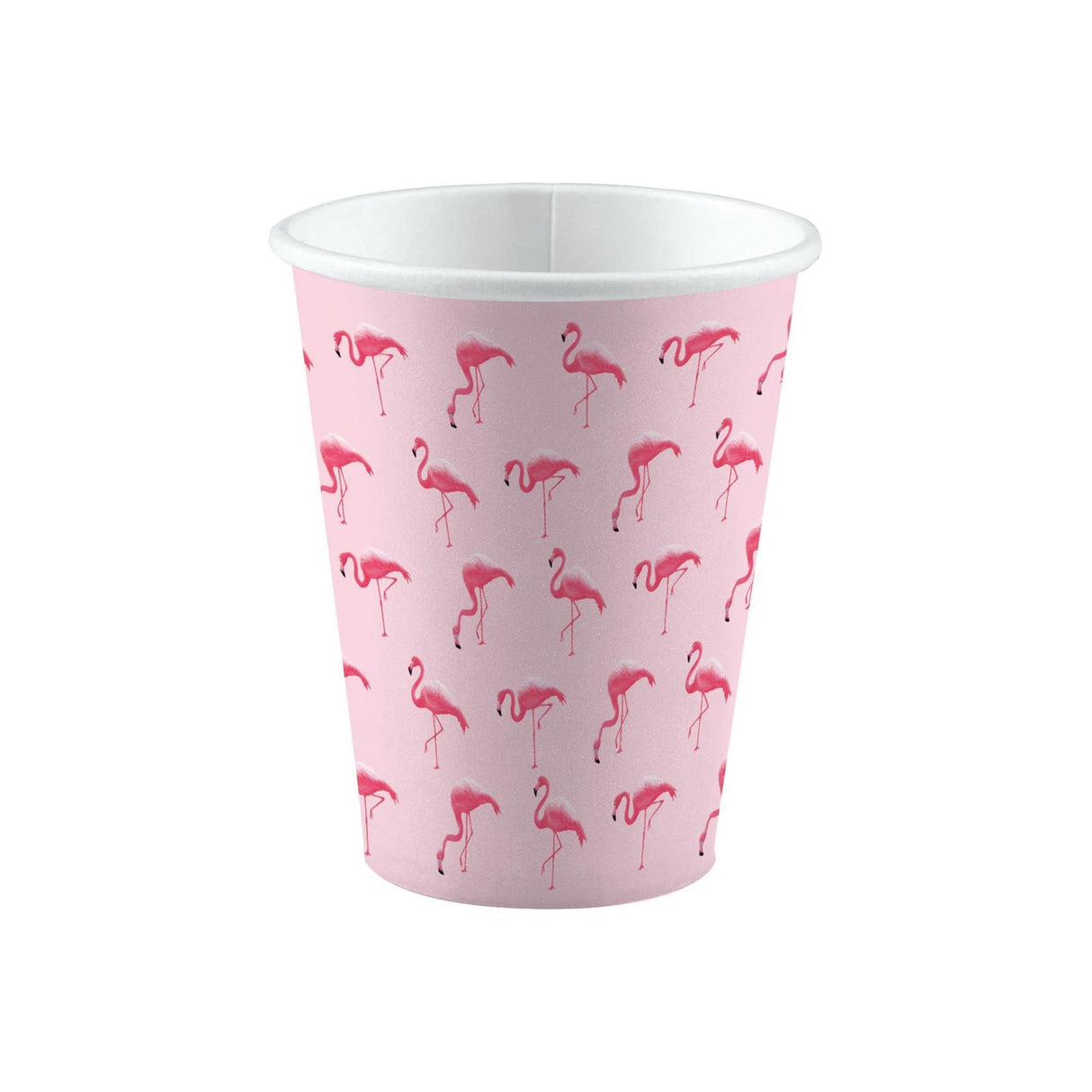 Flamingo Paradise Paper Cups x250ml 8 Pack