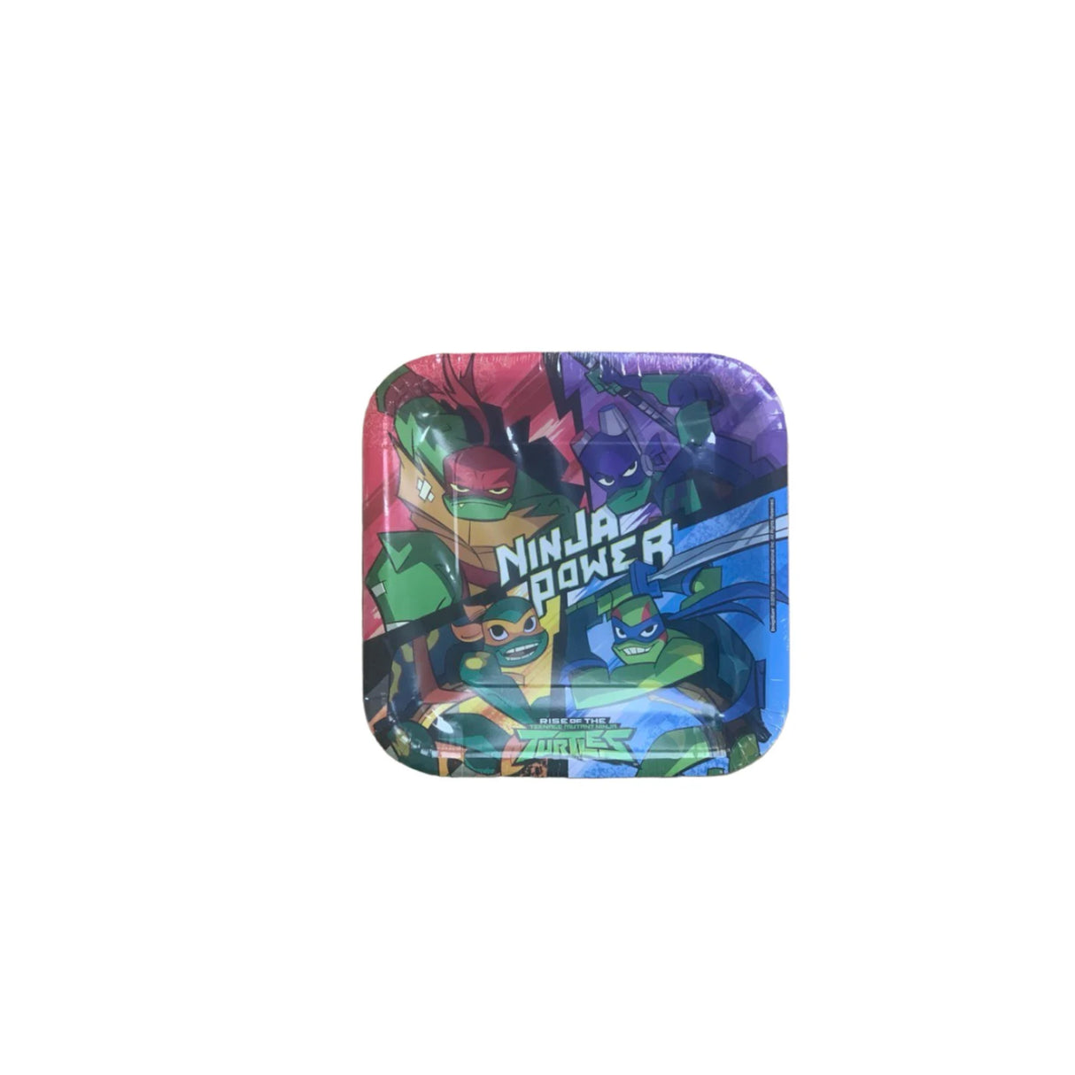 Rise of the TMNT Square Paper Plates 8 Pack