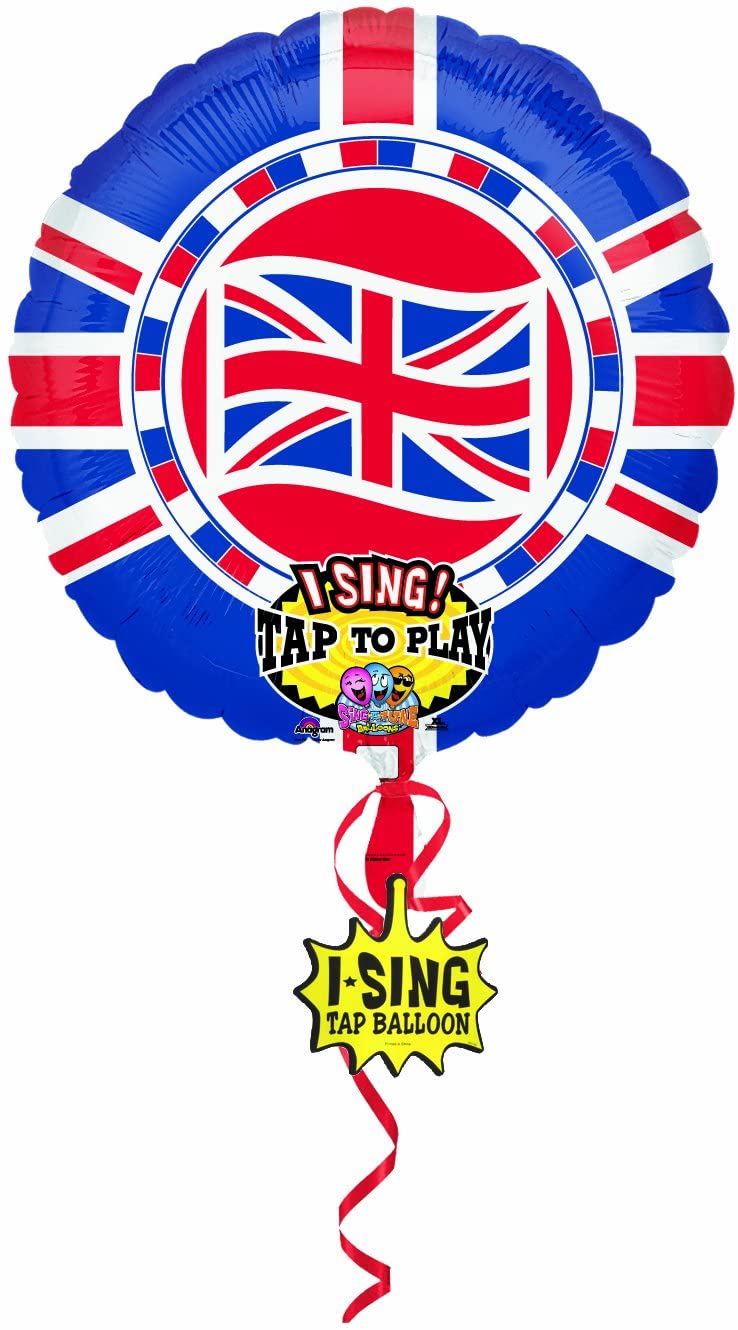 Union Jack Anthem Sing a Tune Foil Balloon 28"