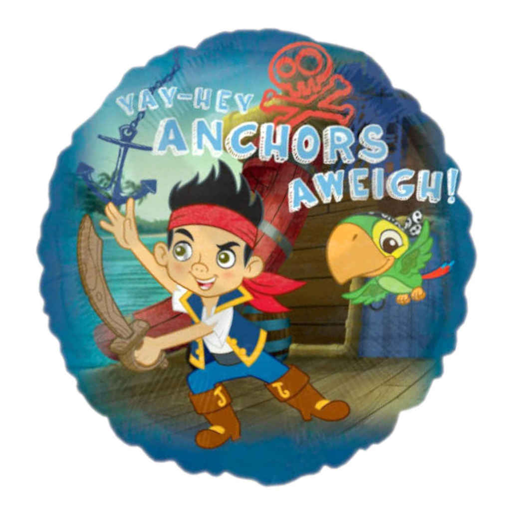 Jake and the Never Land Pirates Anchors Aweigh Foil Balloon 43cm