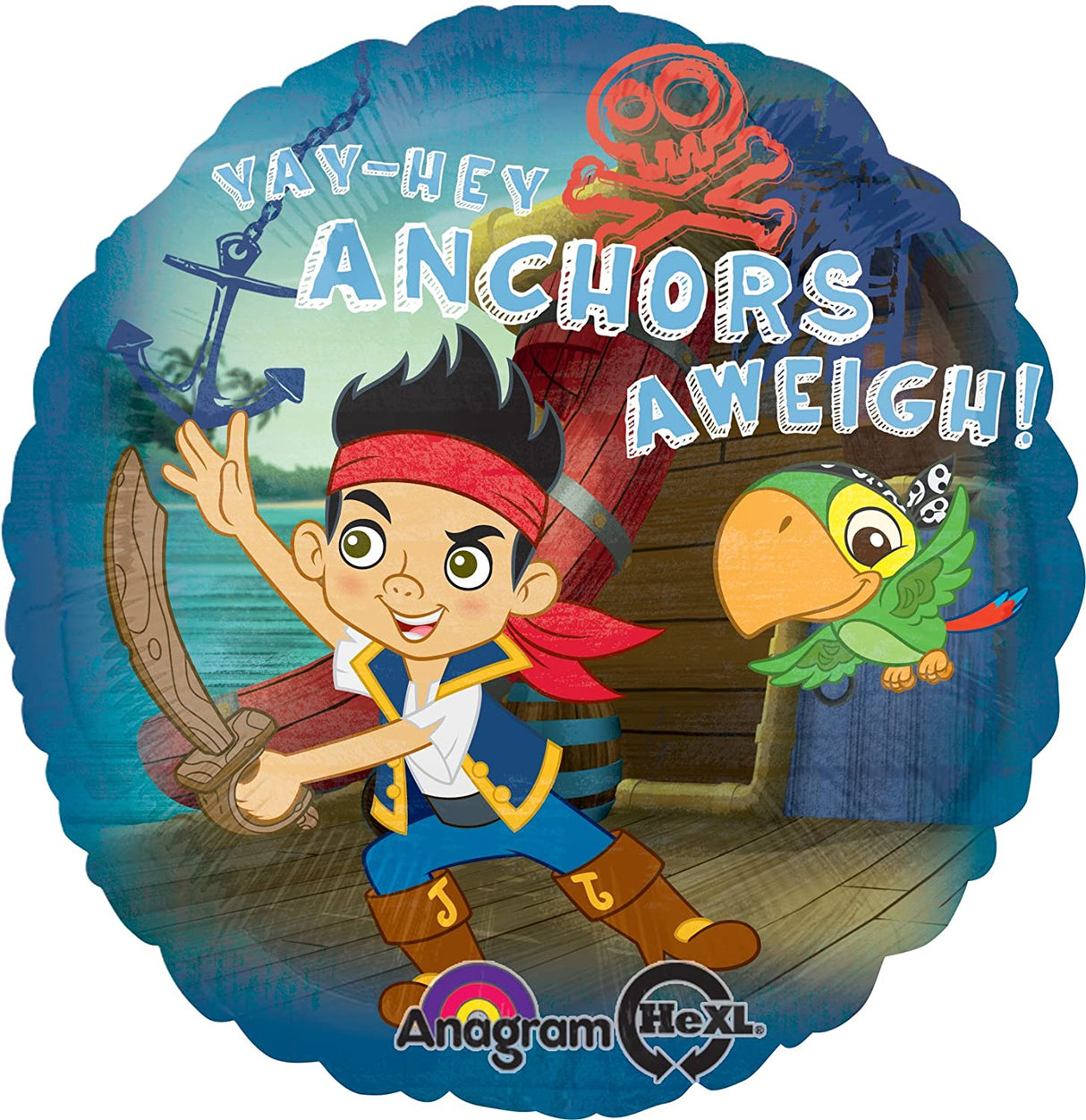 Jake and the Never Land Pirates Anchors Aweigh Foil Balloon 43cm