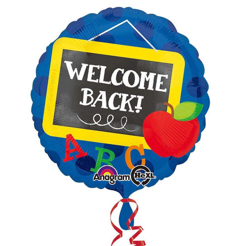 Welcome Back Chalkboard Foil Balloon 17in (43cm)