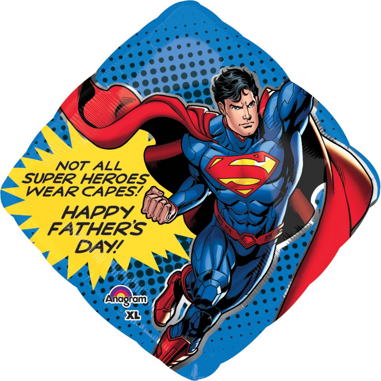 Happy Fathers Day Superman 29in Foil Balloon