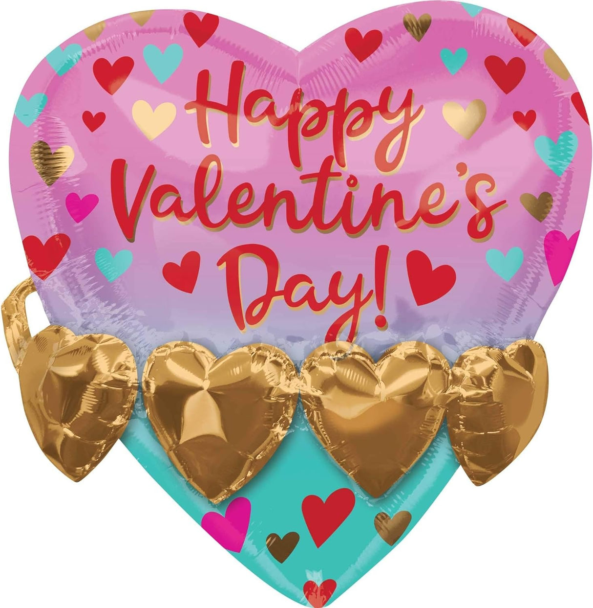 Happy Valentine's Day Heart Shape Foil Balloon