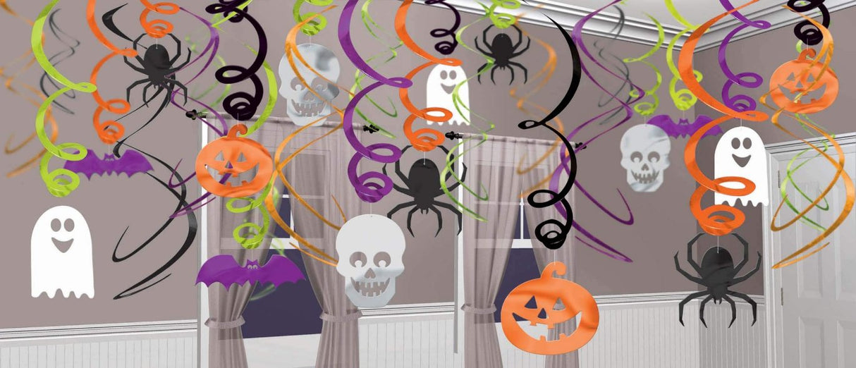 Halloween Swirl Decorations 30pcs