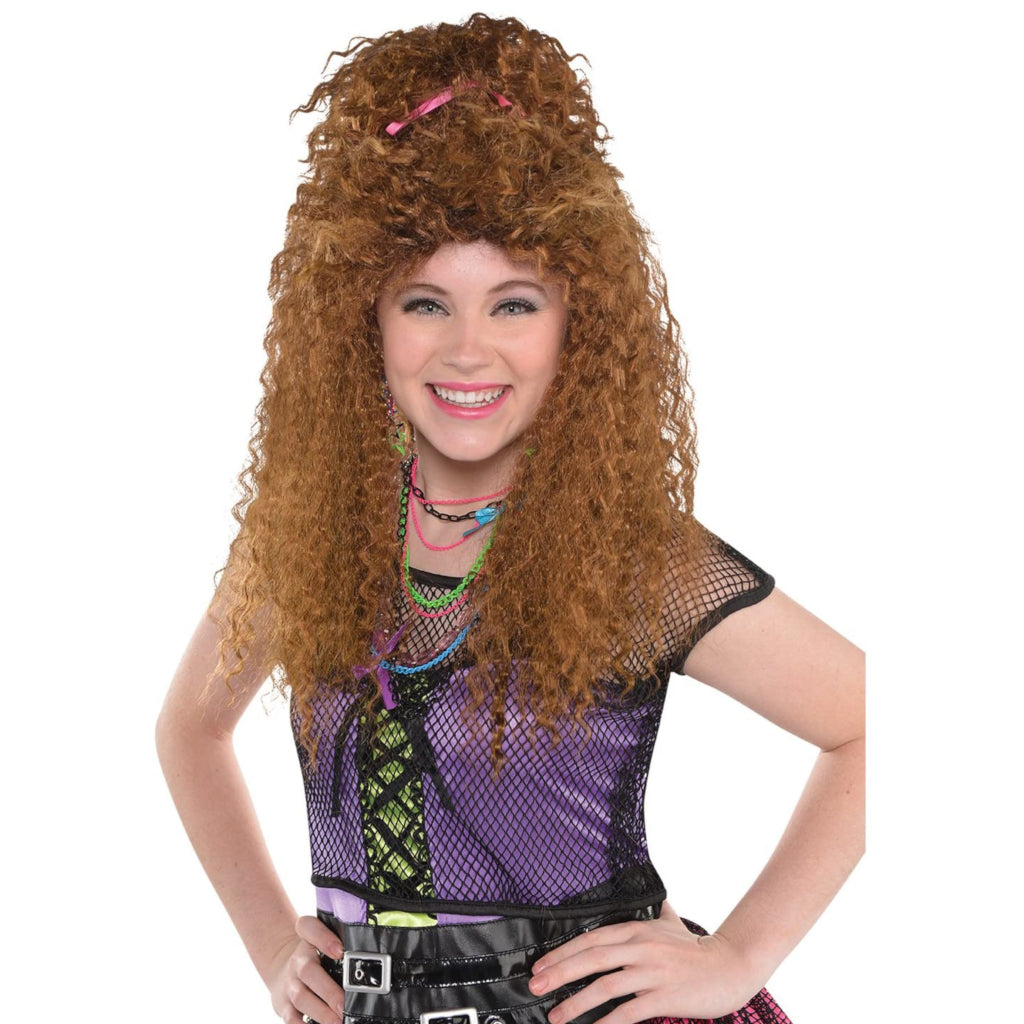 Ladies 80s Crimped Wig