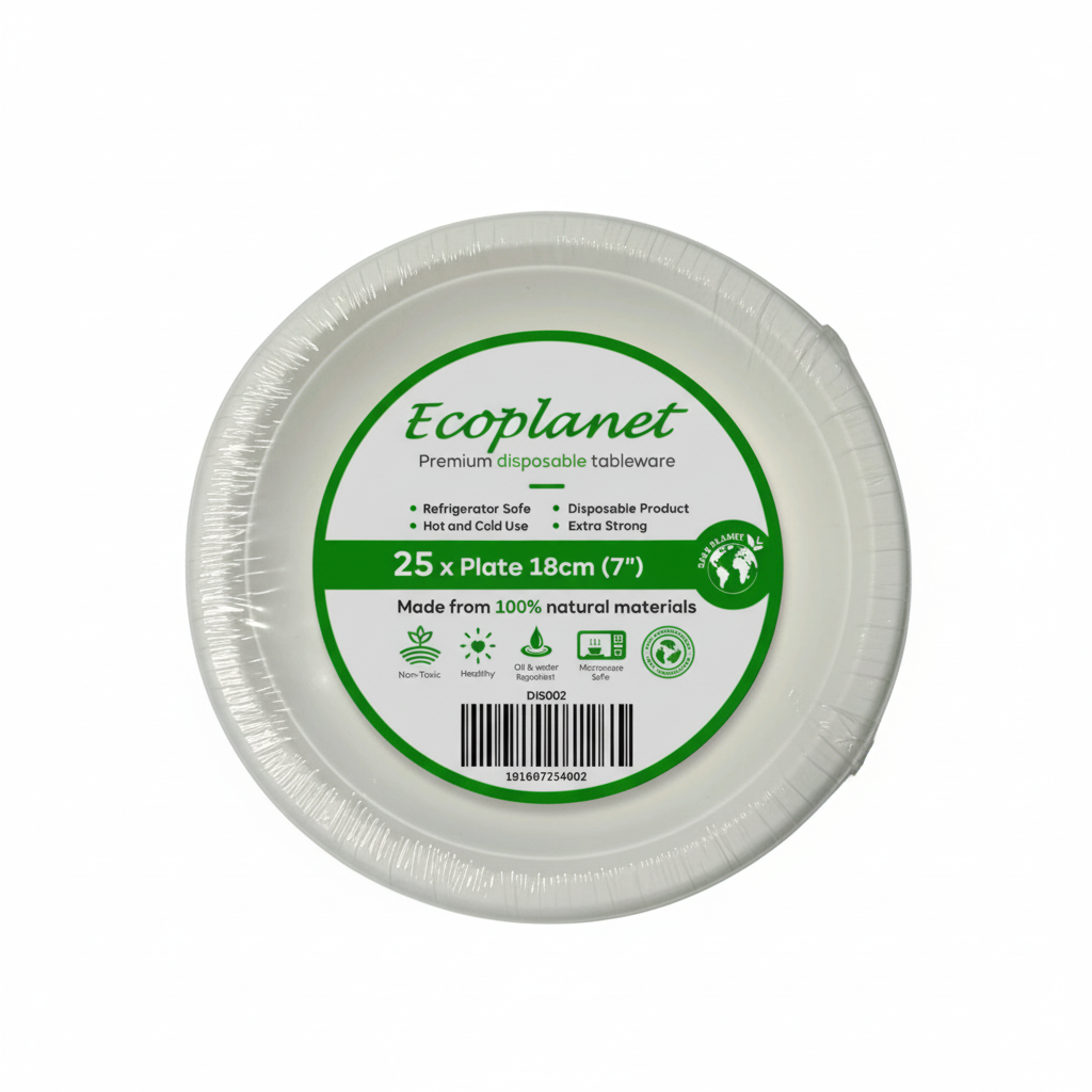 Disposable 7" Plate 25 Pack