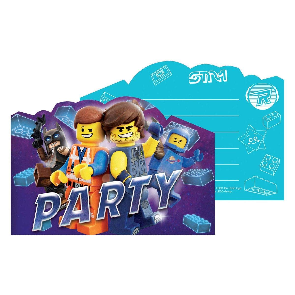 Lego The Lego Movie Design 8 Invitations Postcards