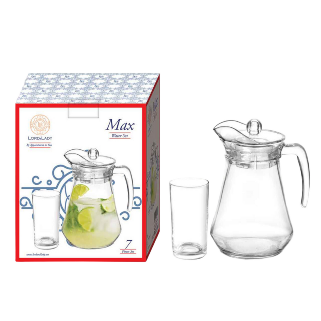 Max Plain 7 Pieces Water Set
