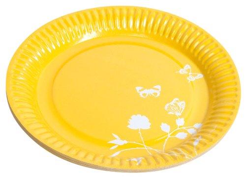 Yellow Paper Plates 8 Pack