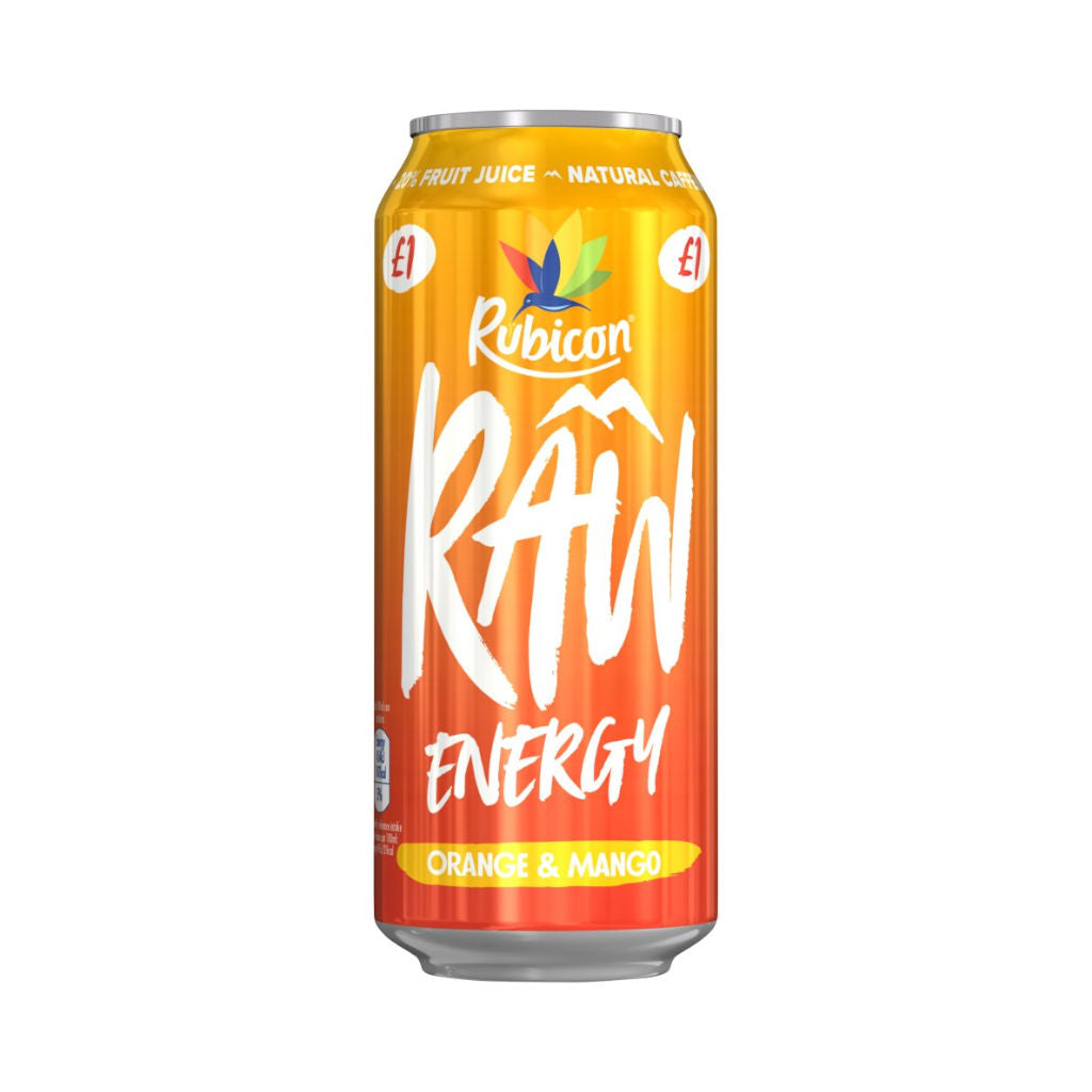 Rubicon Raw Energy Orange & Mango | 500ml
