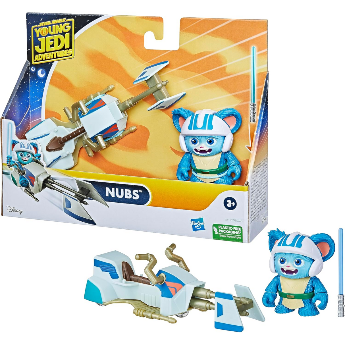 Starwars Young Jedi Adventures Nubs Figure & Speeder Bike