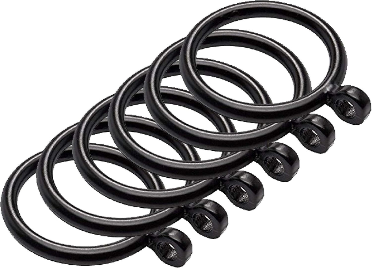 Plastic Curtain Rings Black PVC Rings