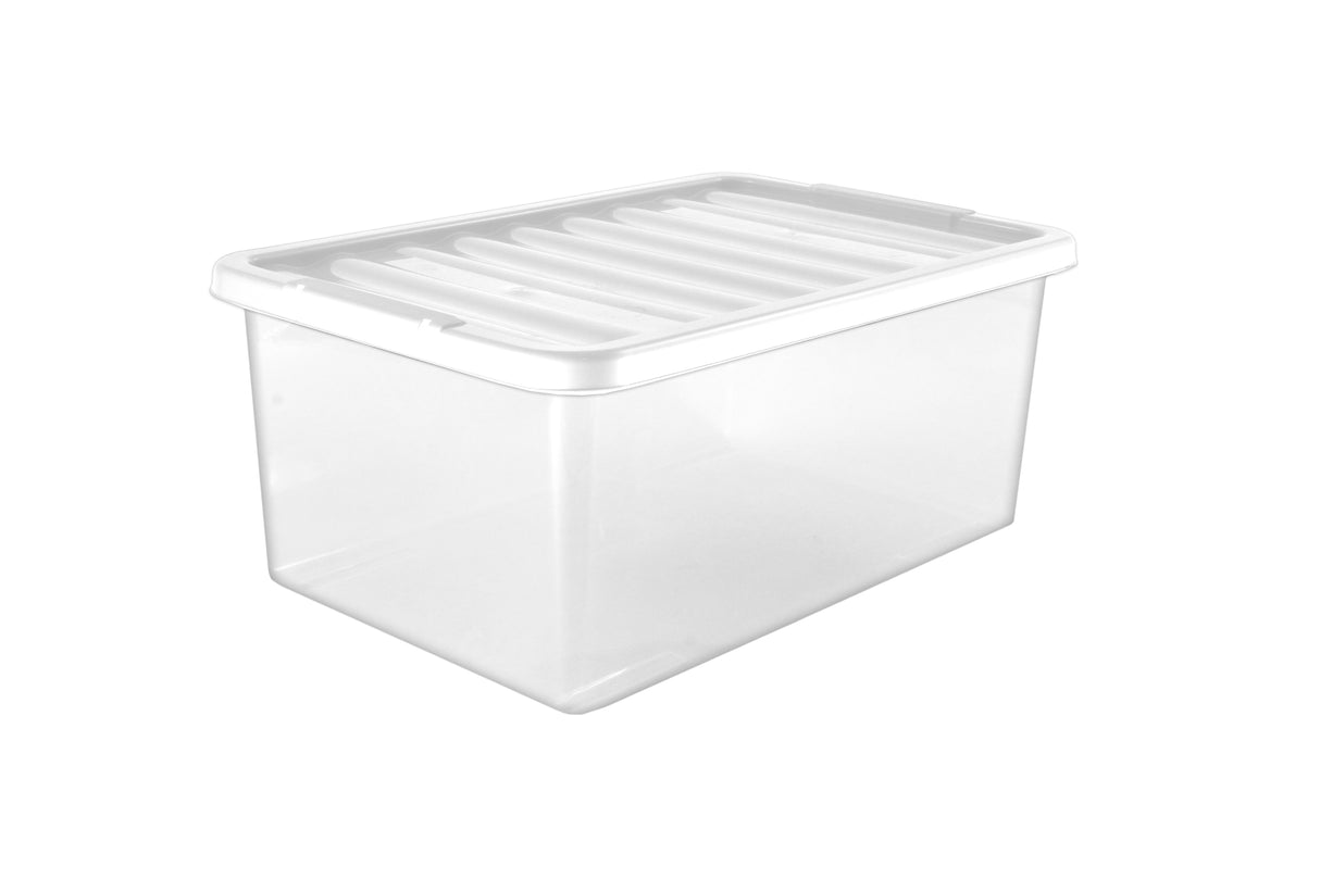 45 Litre Storage Box with Lid Clear