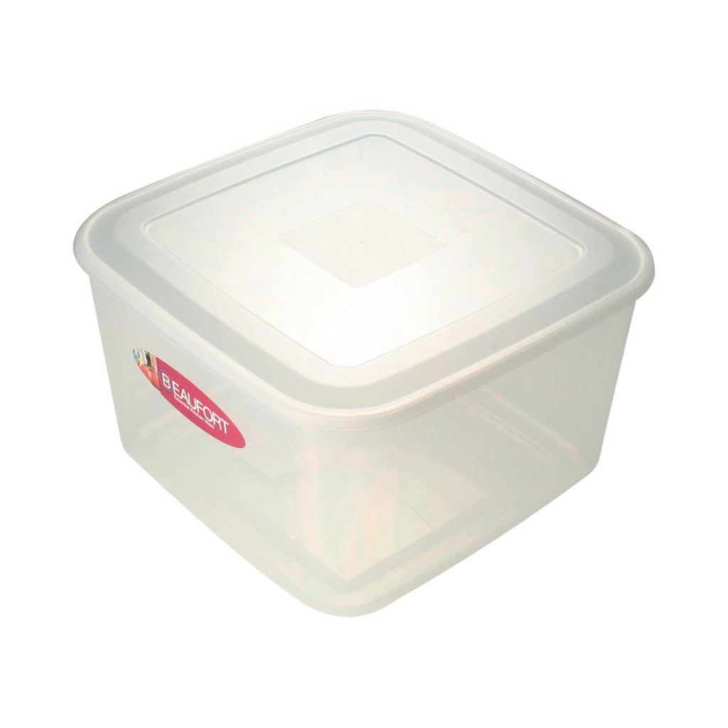 Clear Square Food Storage Container with Lid - Airtight and Leak-Proof