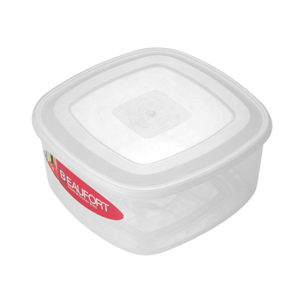 Clear Square Food Storage Container with Lid - Airtight and Leak-Proof