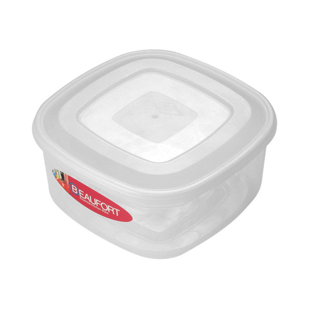 Clear Square Food Storage Container with Lid - Airtight and Leak-Proof