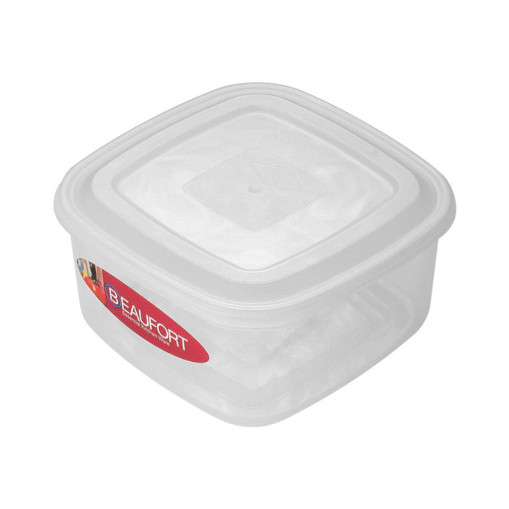 Clear Square Food Storage Container with Lid - Airtight and Leak-Proof