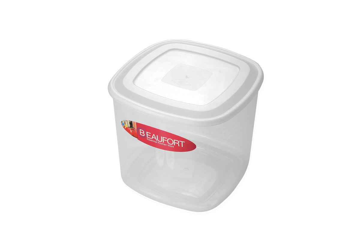 Square Upright Clear Food Storage Container with Airtight Lid