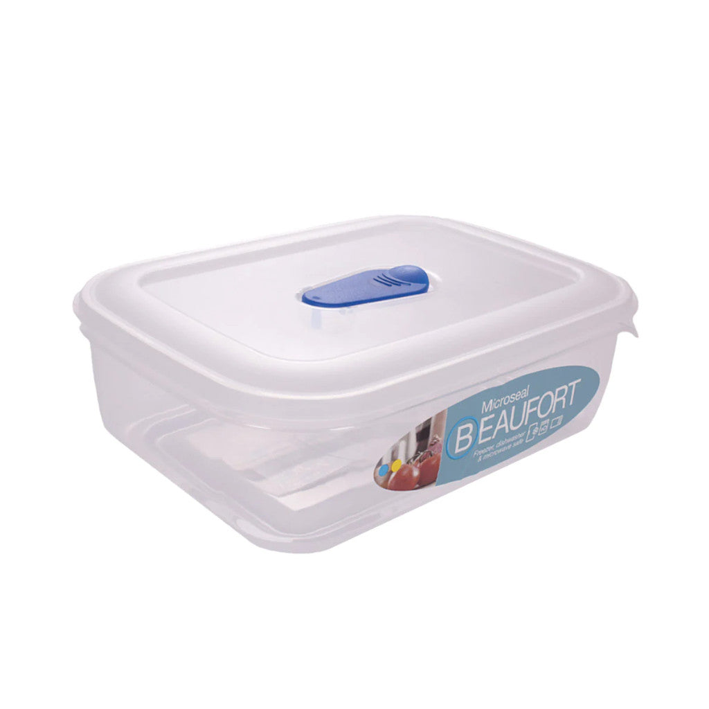 Rectangular Microseal Food Container with Lid Clear