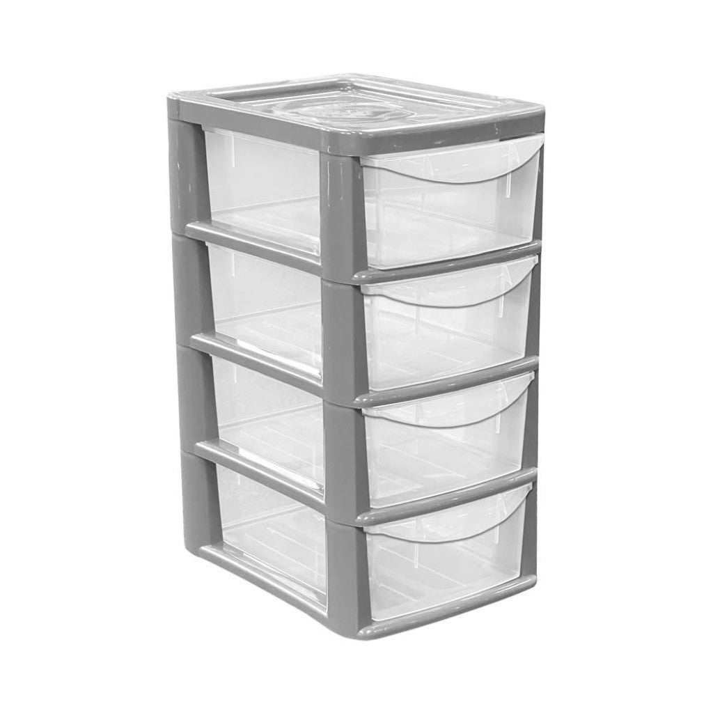 4 Drawer Tower Plastic Storage Unit