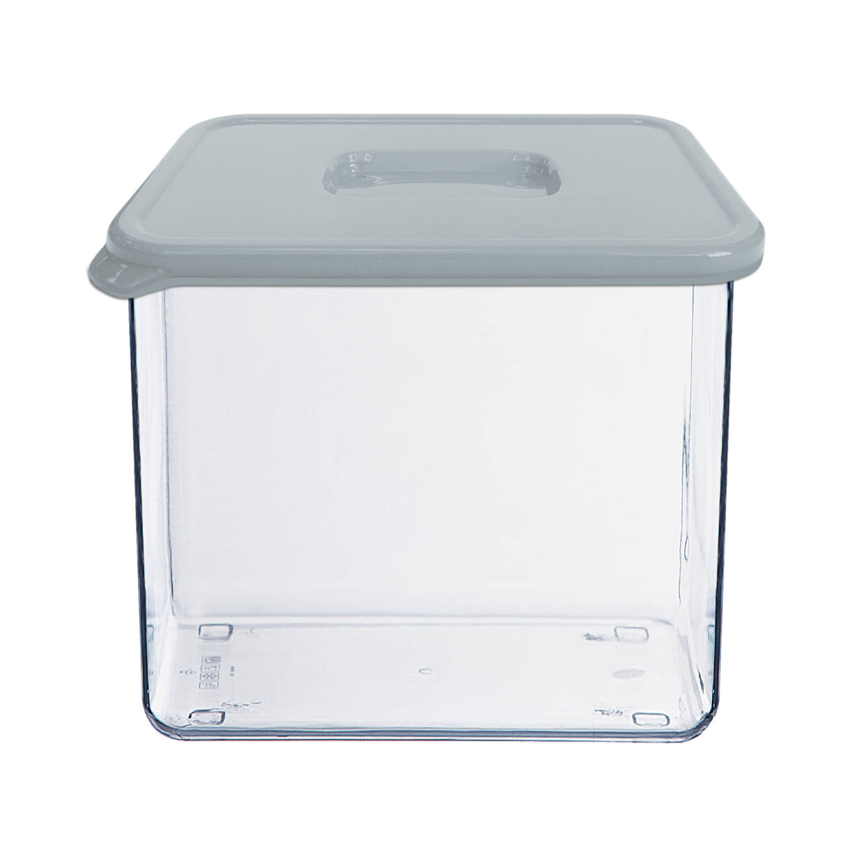 San Rectangular Upright Food Container with Grey Lid