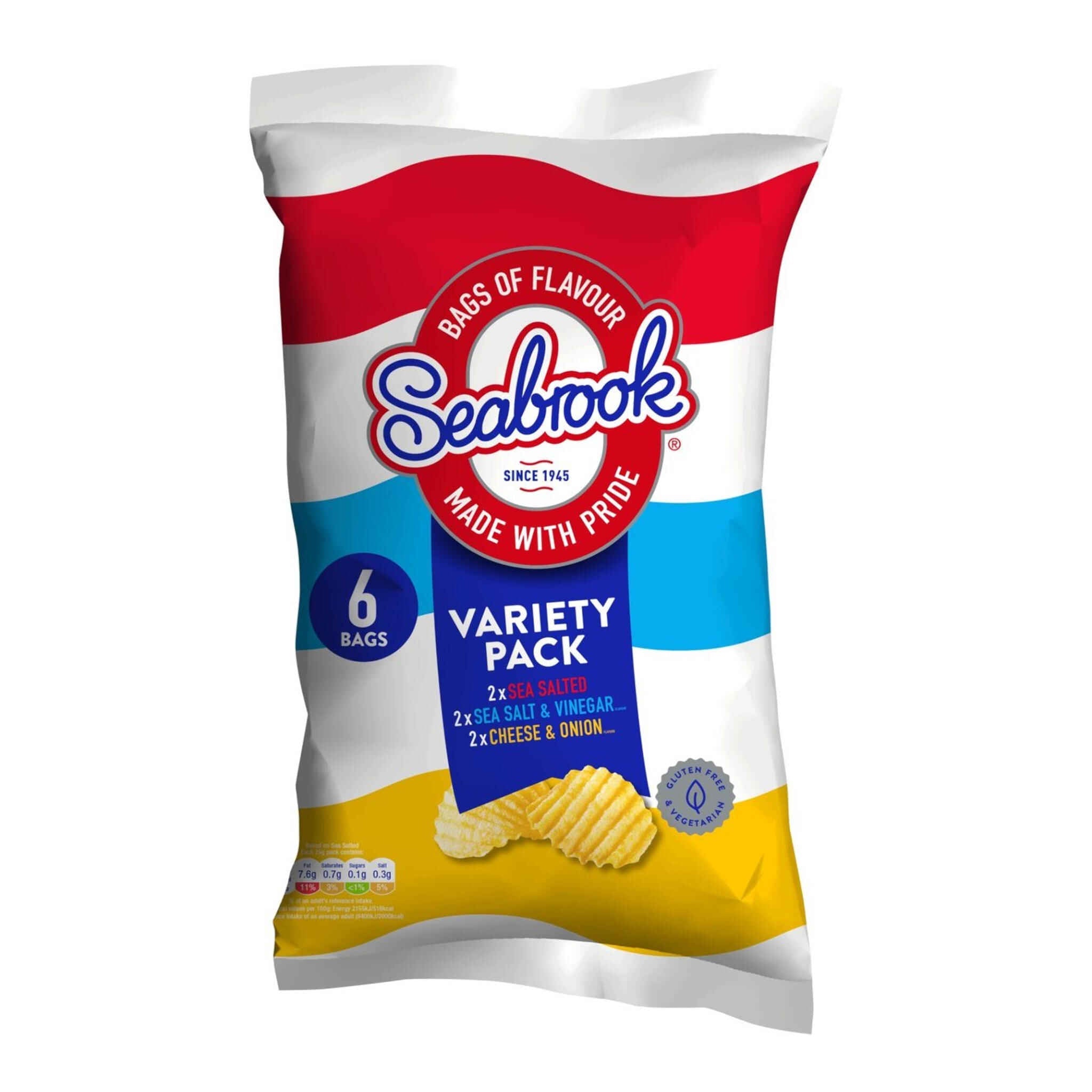 Seabrook Variety Pack | 6 x 25g
