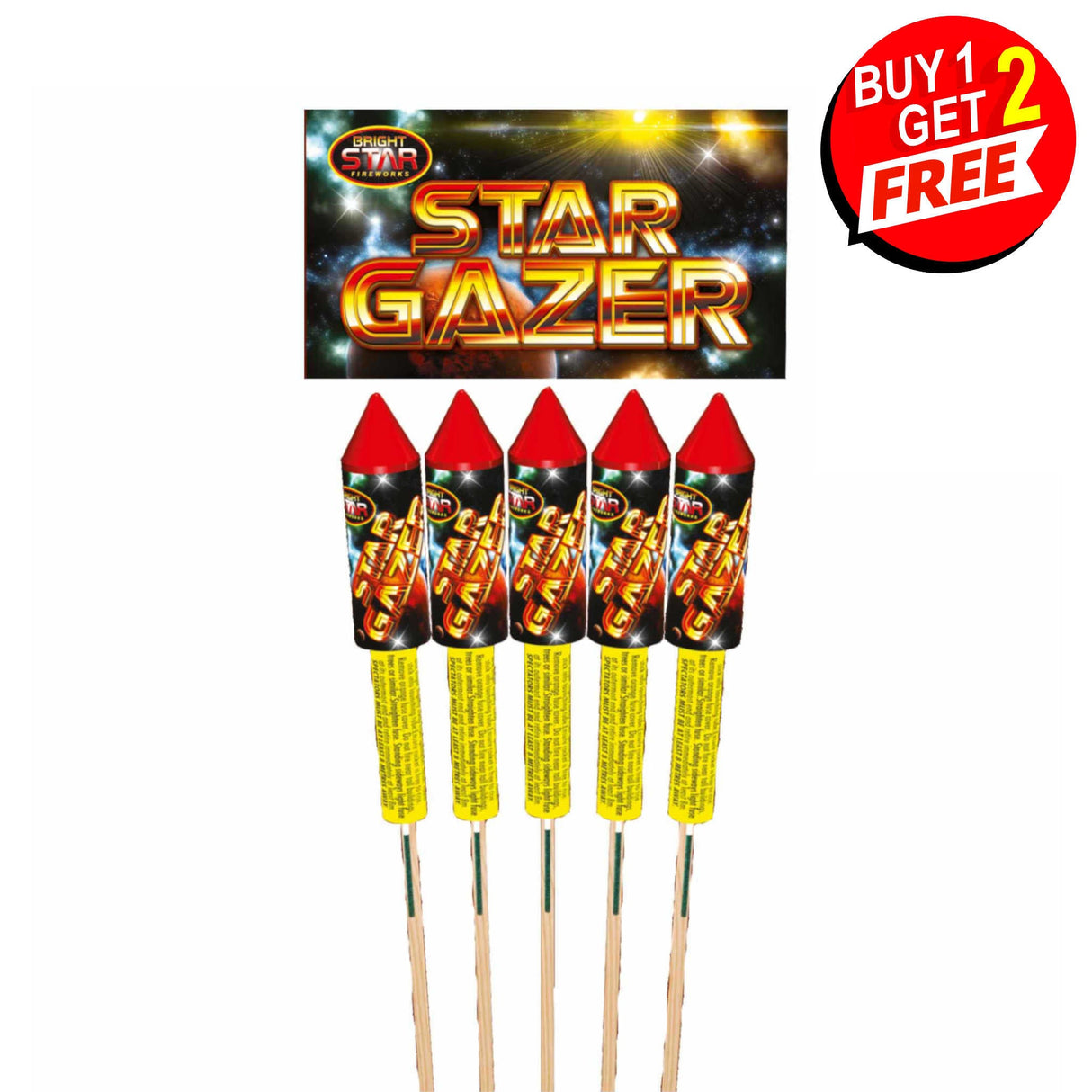 Star Gazer 5 Piece Rockets