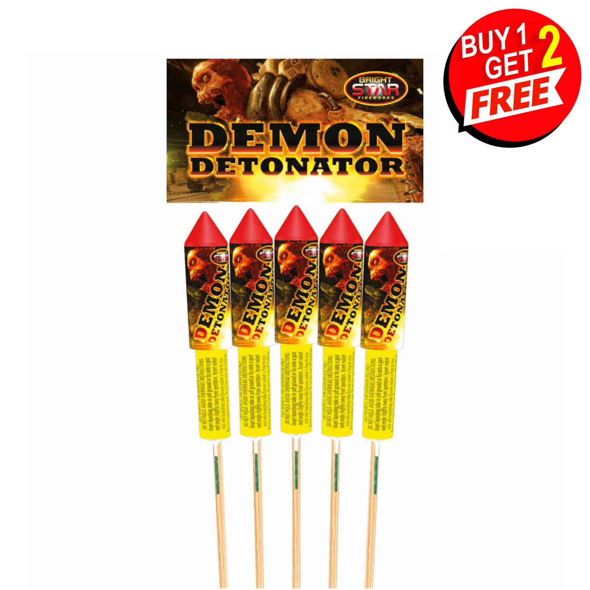 Demon Detonator 5 Piece Rockets